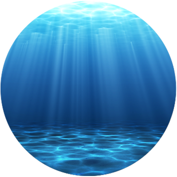 海底と神秘の光