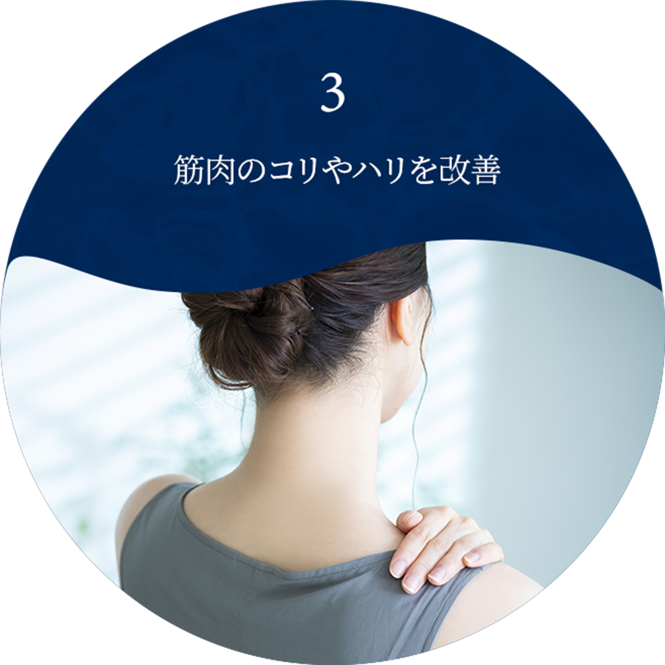 筋肉のコリやハリを改善